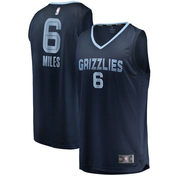 Maillot Memphis Grizzlies Homme CJ Miles 6 Icon Edition Bleu marin
